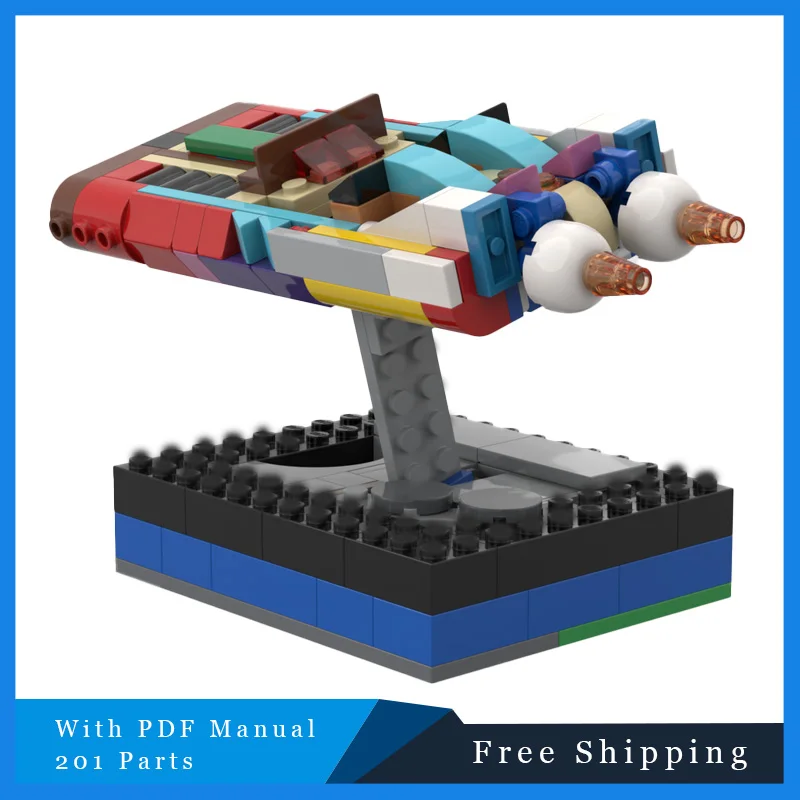 201 Uds. Serie creativa de batalla de estrellas, modelo de bloques de construcción de misiles de potencia de combate espacial, juguete de montaje DIY para niños, regalos de cumpleaños