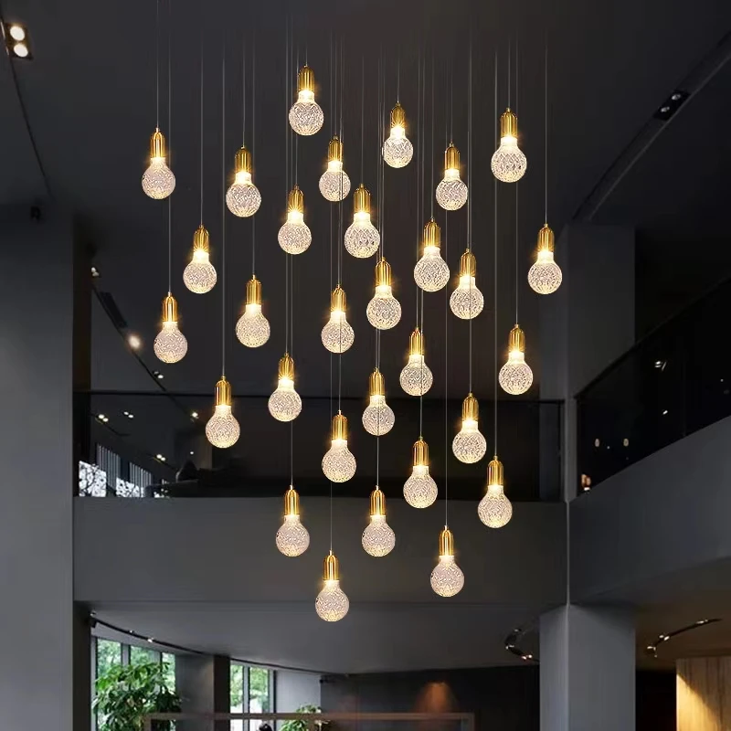 

Nordic Minimalist Crystal Glass Ball Pendant Lamps Creative Modern Restaurant Bar Cafe Chandelier Led Decorative Lights ZG8546#