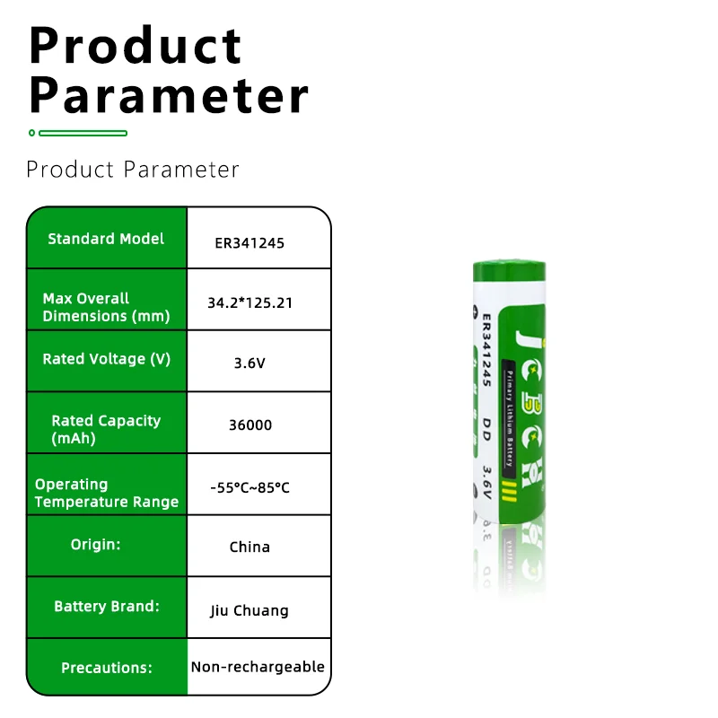 ER13170 Smoke Alarm CNC Machine Tool Machining Center Equipment Driver Temperature Detector Li-SOCl2 Batteries 3.6V