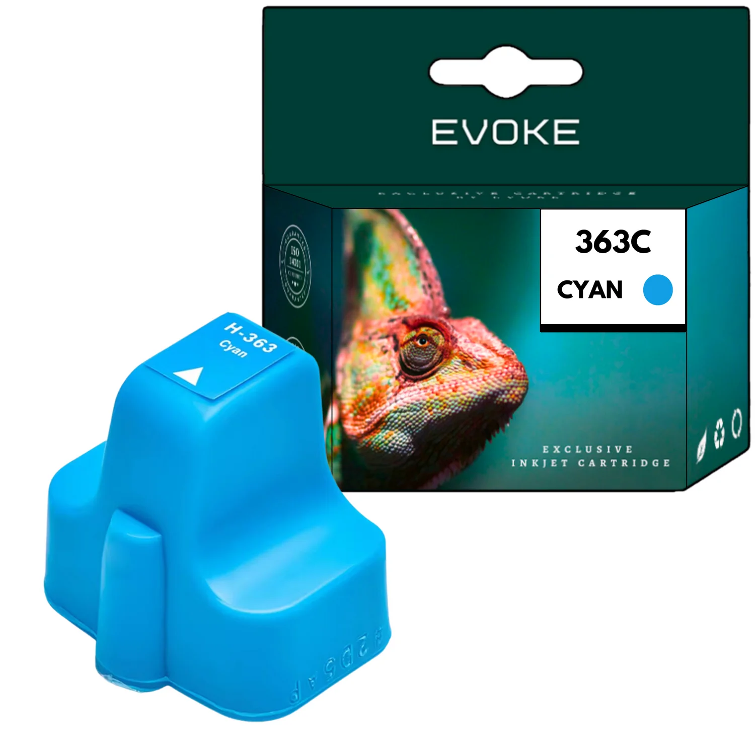 Evoke compatibele inkt voor HP 363 HP363 C8771Ee cyaan 18 ml 1570 pagina's Photosmart 3210 3310 8250 C5180 6180 6280 7180 7280 8180 D6160 7160 7260 7360 7460