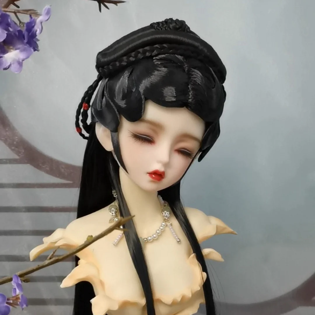 1/6 1/4 1/3 BJD Ancient Costume Wig Doll Accessories Hanfu Styling Hair Retro Wigs For BJD/SD YOSD MSD SD13 Big Girl SSDF C1661