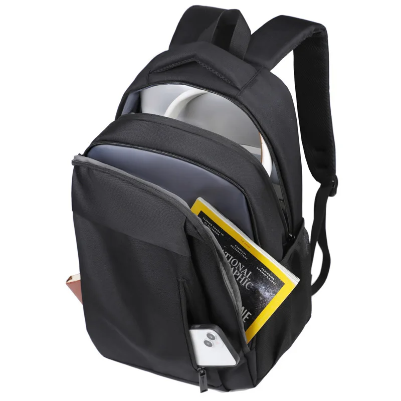 New 2 Colors Backpack for Men Multifunctional Business Notebook Backpack USB Charging Waterproof Film Men's Backbag Casual Bags