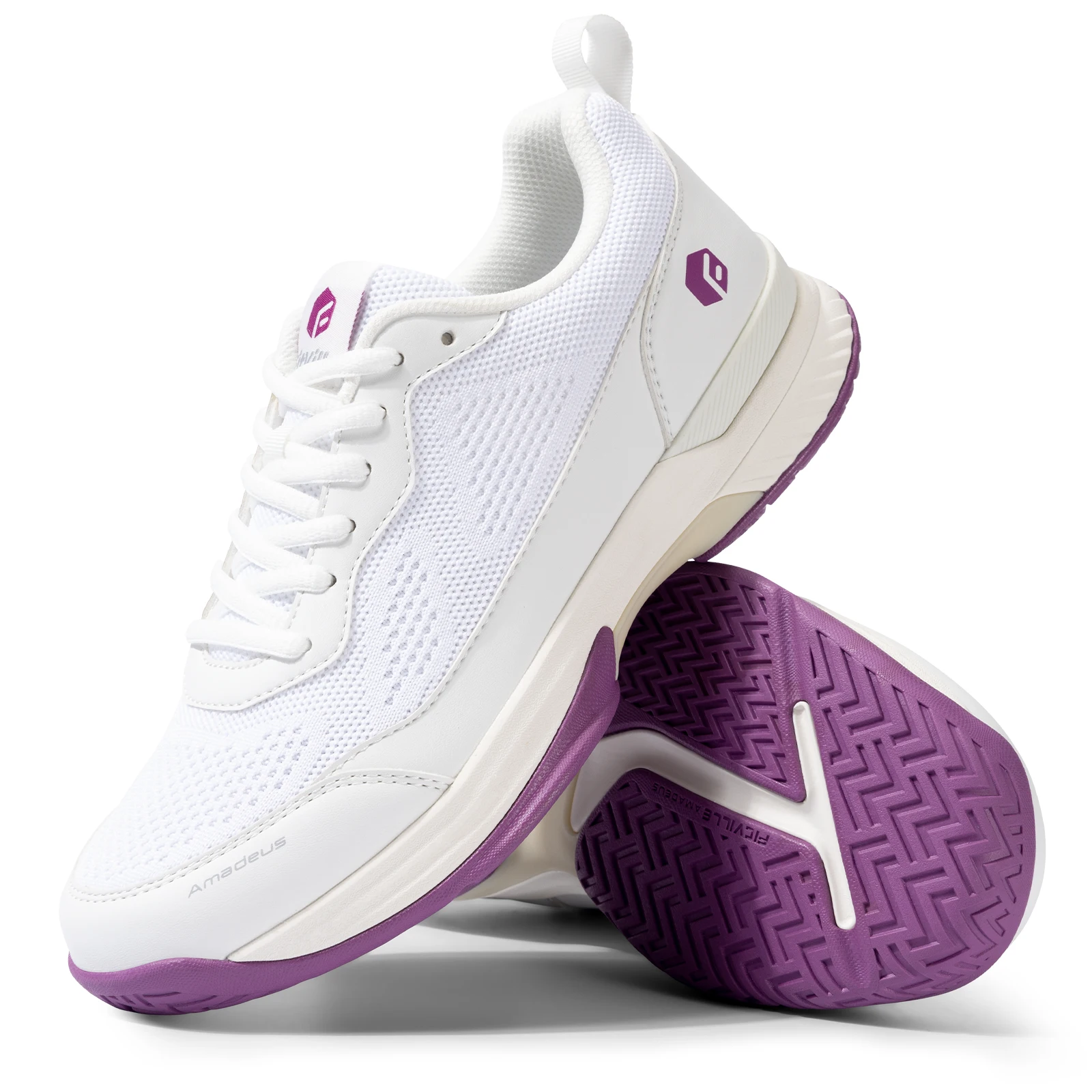 FitVille Damen-Tennisschuhe, breite Turnschuhe, atmungsaktiv, leicht, stoßdämpfend, für geschwollene