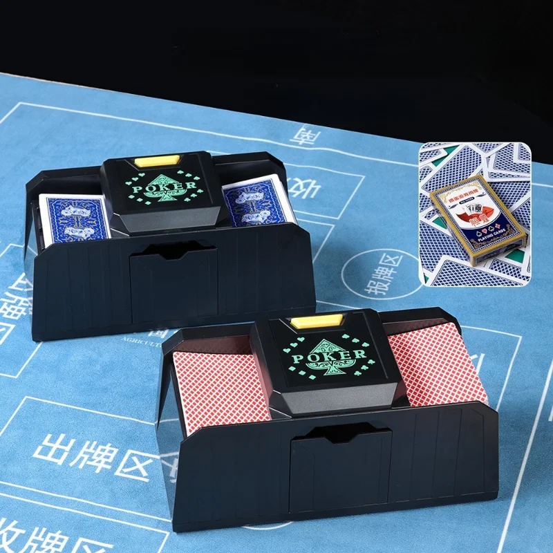 Giochi di carte Giocattoli Hobby Il nuovo gioco da tavolo Shuffler Texas Hold'em ha un semplice funzionamento di arresto di avvio automatico