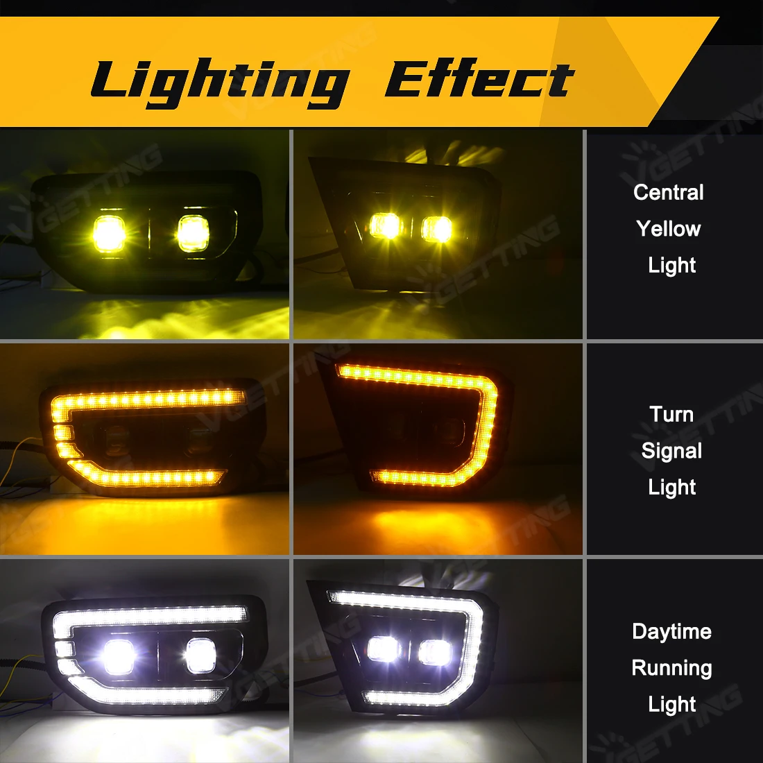 DRL لفورد رينجر تريمر T9 XL XLT Wildtrak 2022 2023 2024 LED أضواء النهار الجري سيارة الضباب مصباح أبيض أصفر السيارات أضواء النهار