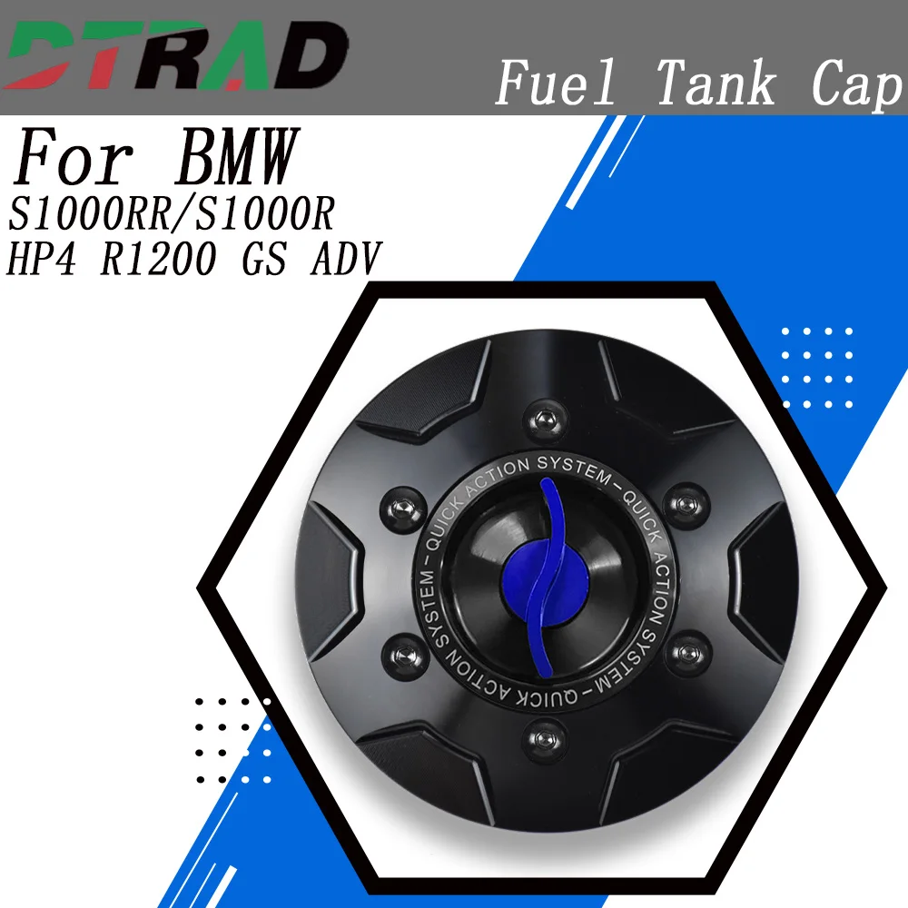 

Для BMW S1000R 2014-2025 S1000RR HP4 K1600GT K1600GTL R9T R1200 GS ADV мотоциклетная крышка топливного бака с быстрой блокировкой без ключа, крышка бензобака