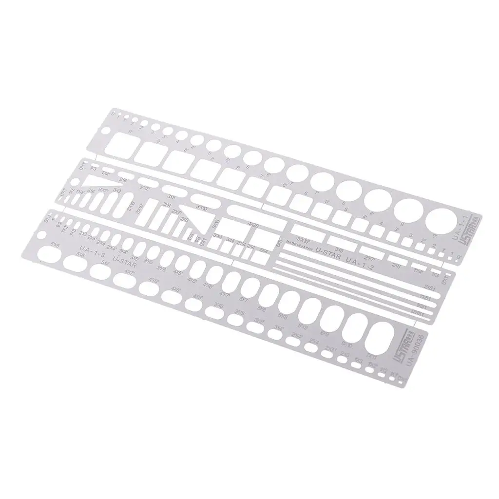 

U-STAR Metal Model Tool Engraves The Forming Block Silver 13x2cm/5.11x0.78''