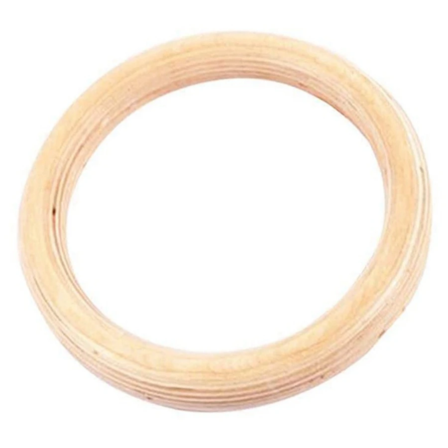 1Pcs Birch Fitness Rings Gymnastics Training Ring New Wooden 32mm Exercise Fitness Gymnastic Rings Gym Exercise