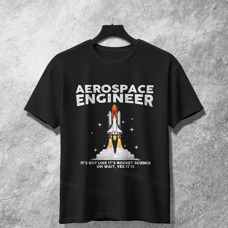 

Funny Aerospace Engineering Graphic - "It's Not Like It's Rocket Science " Slogan T-shirt 100% Cotton Short Sleeve Casual Tshirt
