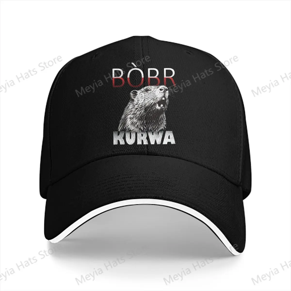 

Polish Men Baseball Caps Peaked Cap Sun Shade Sunprotection Hat Bobr Kurwa Game