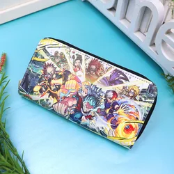 My Hero Academy Demon Slayer Anime Cartoon PU Leather Multi-Layer Wallets Cosplay Wallet Coin Bag Zipper Purse