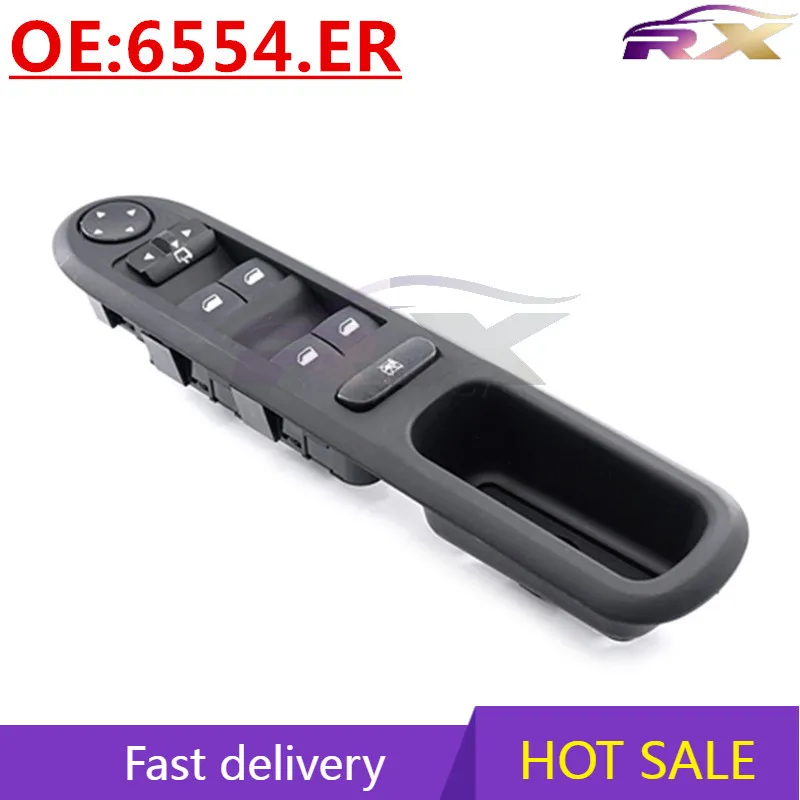 

OEM:6554.ER Power Window Master Control Switch For 2004-2010 Peugeot 407