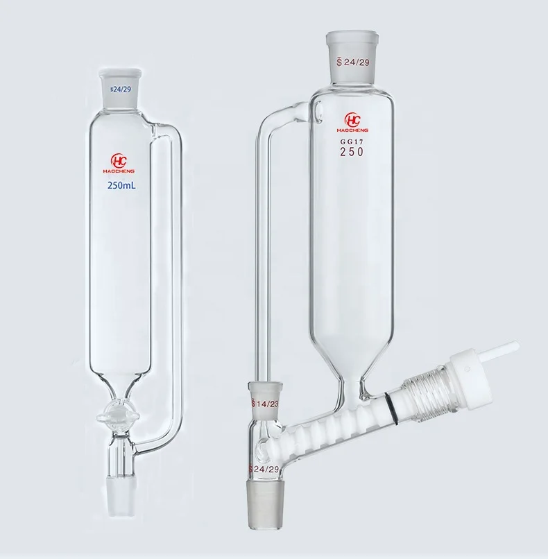 Laboratory Glassware Separation Funnel 2000ml Pressure Equalization Add Funnel 24/40 Connector