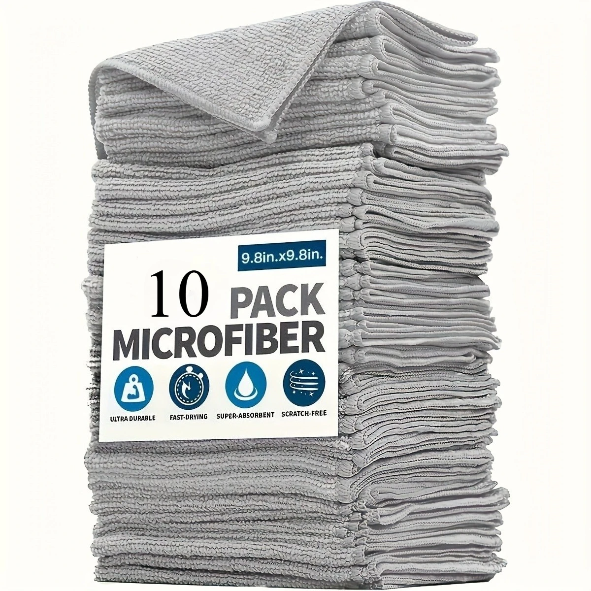 Thicken Microfiber Cleaning Cloths Lint Free Microfiber Cleaning Towel Cloths Reusable Cleaning Towels Absorbent for Car Window image 3