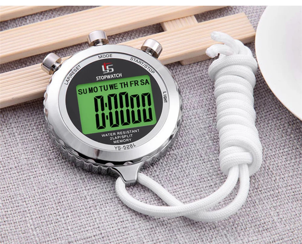 Digitaler Timer aus Metall, einreihige Stoppuhr, Lauftraining, Timer, 0,01 s, großer Bildschirm, Sport-Stoppuhr, professionelle Timing-Tools – Detail 4