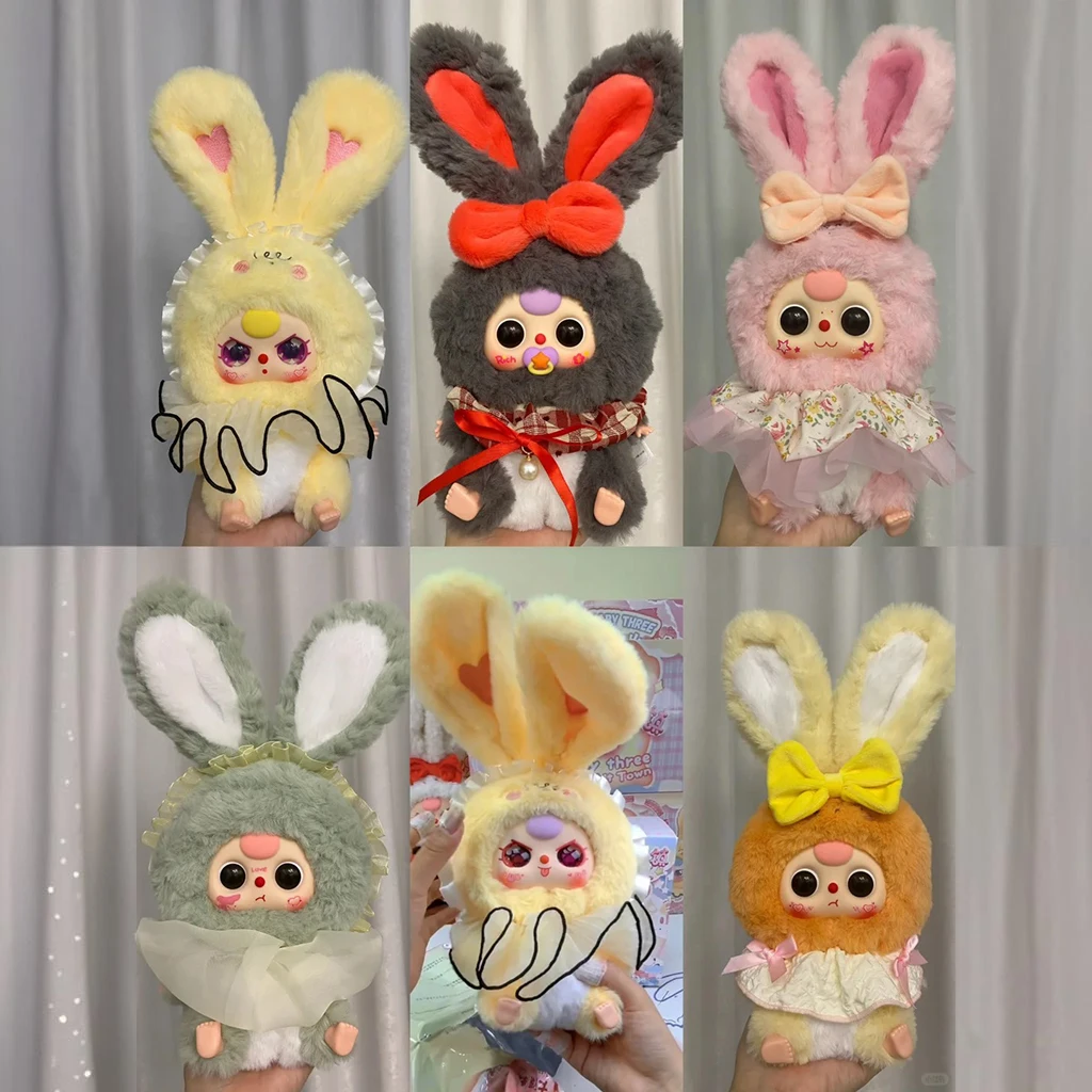 

In Stock Baby Three Lily Rabbit Little Town V2 Series Trendy Blind Box Mysterious Box Plush Ornament Surprise Toy Girl Gift