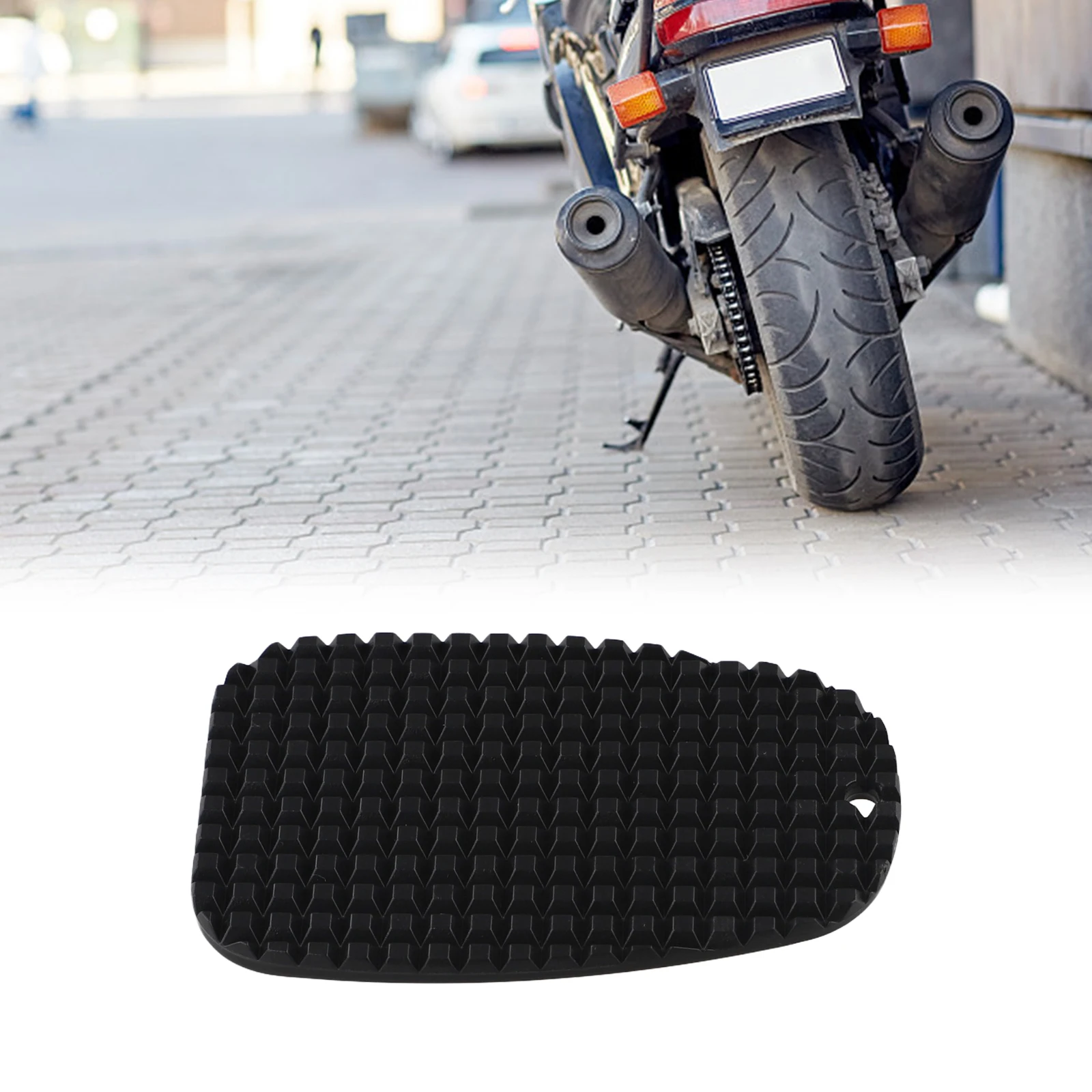 90x60mm Car Side-Stand Kickstand Non Slip Plate -Extension Support Foot Pad For Motorcycle Foot Pads Accessories