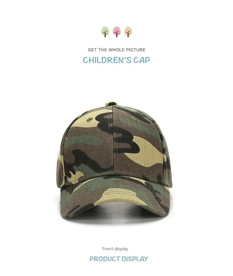 3–8 Jahre alte Kleinkind-Baseballmütze für Jungen und Mädchen, superweiche Kinder-Tarnmuster, Kinder-Hysteresenkappen – Detail 3