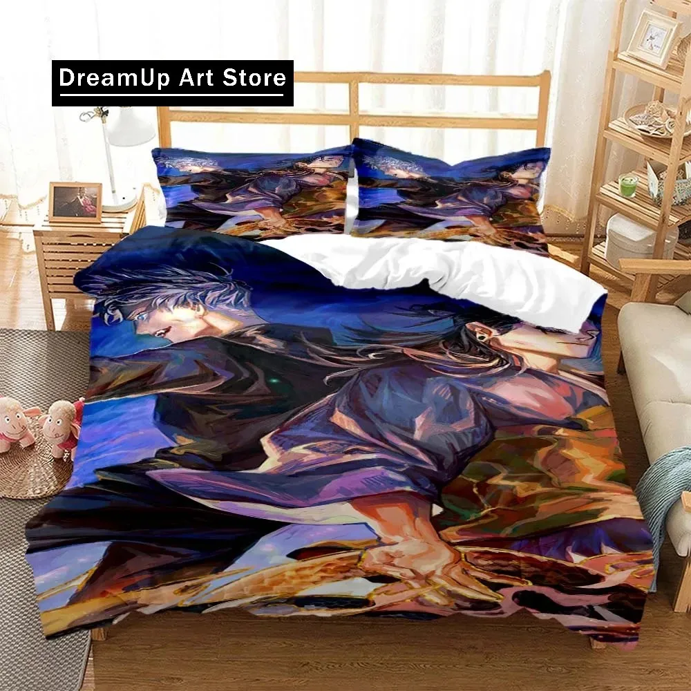 3D Print Anime Jujutsu Kaisen Gojo Satoru Bedding Set Double Twin King Duvet Cover Comforter Pillowcase Boys Girls Adult Bedroom