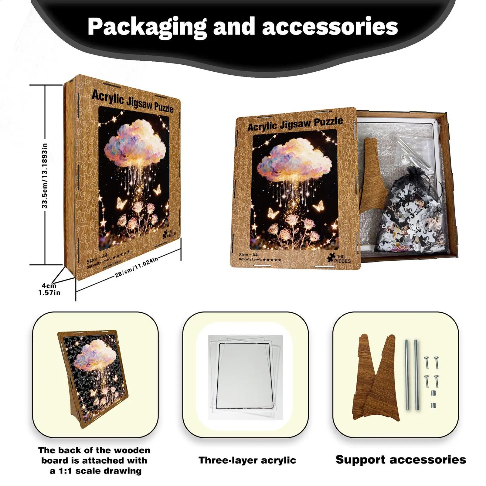 パズルゲームス アクリルクラウドクラフト キッズパズルゲーム 就学前の子供向け 男の子 女の子 クリスマス 誕生日 ホリデー 飛行機旅行