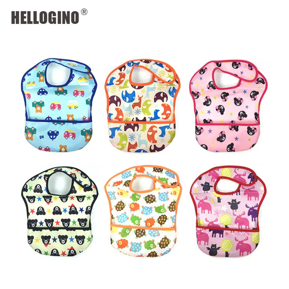 Newborn Baby Bibs Adjustable Waterproof Baby Aprons Bib Infant Saliva Towels Cute Baby Cartoon Bib Baby Stereo Bib baberos bebe