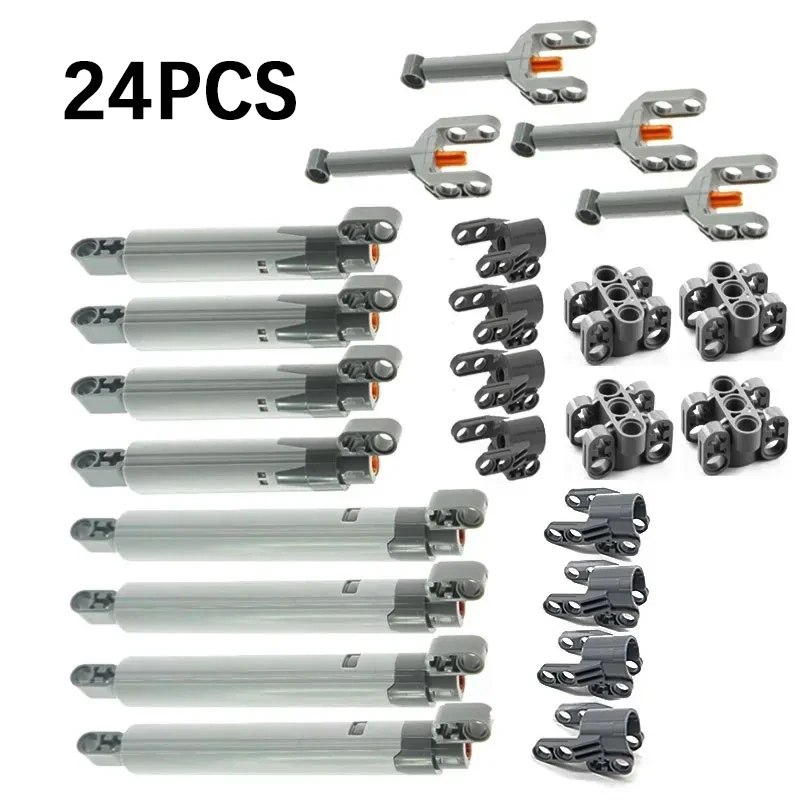 24Pcs/Lot Technical 15L Linear Actuator Long 61927 MOC Building Blocks Bricks 61904 61905 92693 Parts DIY Spare Bulk Parts Toys