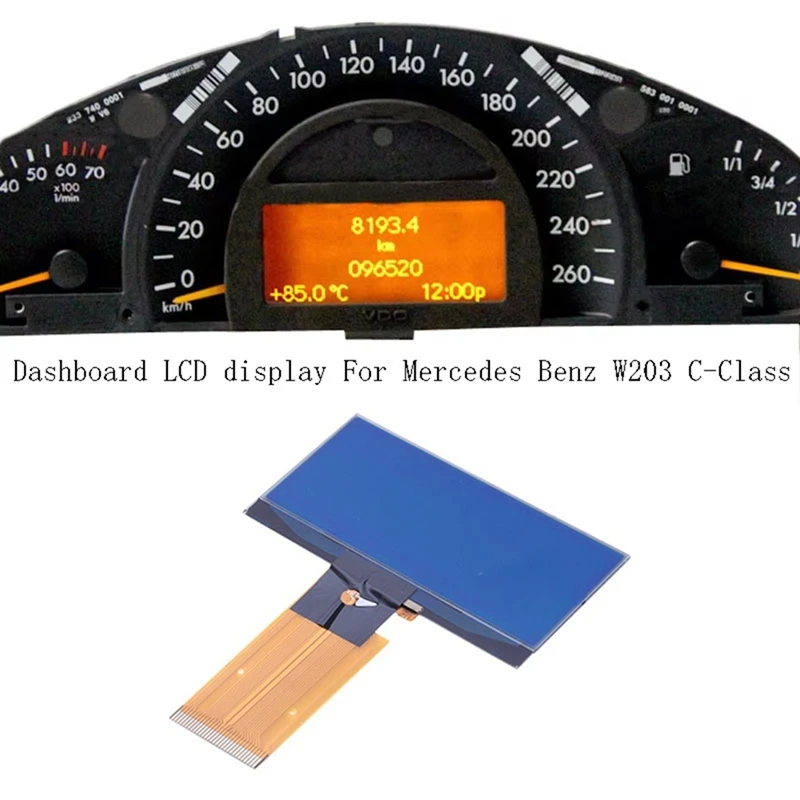 AU05 -Dashboard LCD Display For Mercedes Benz W203 C-Class LCD Screen Instrument Cluster Pixel