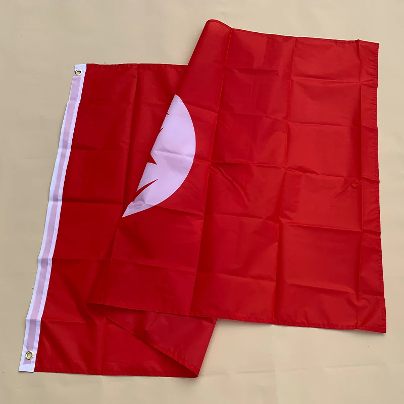 Eoodlove Tunisian flag 90x150cm home decoration flag banner 3x5 feet national flag polyester outdoor hanging red flag