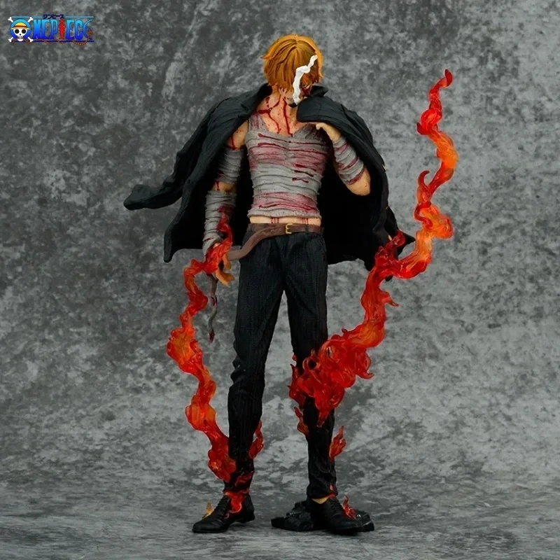 Figura de Sanji de una pieza, modelo de Pvc coleccionable, estatua de Thousand Sunny Zoro Luffy Going, minifiguras de acción, 28cm