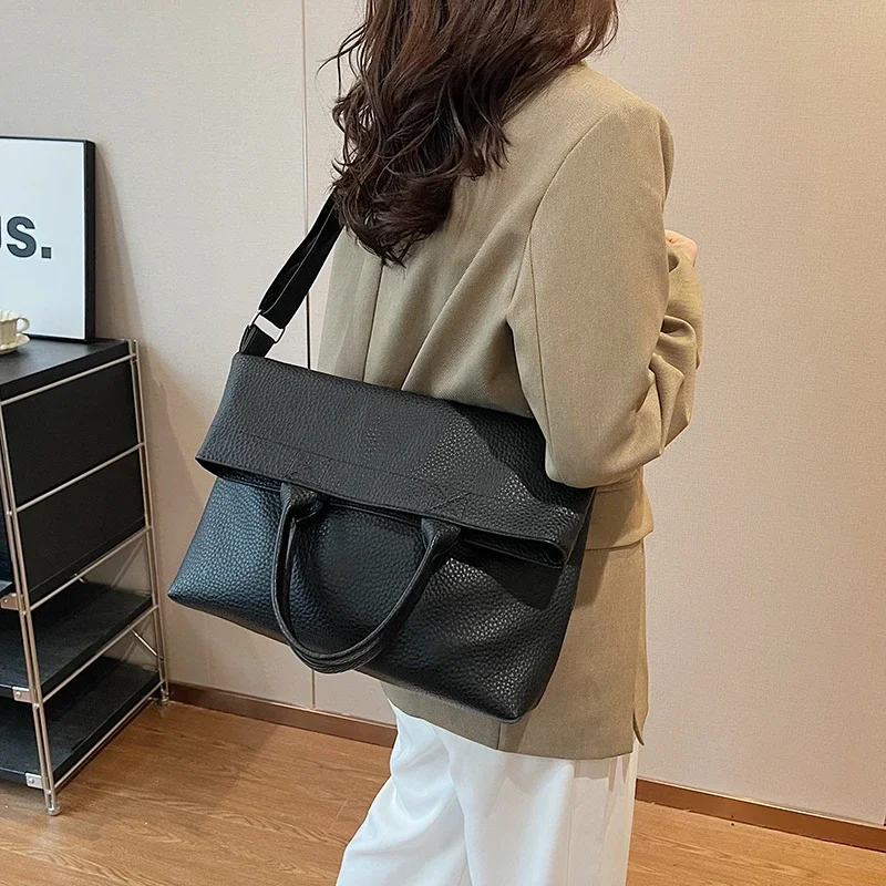 Sewing Thread Soft Solid Tote Bags Interior Compartment 2024 Hot Sale Bags for Women Large Capacity Zipper Pu Women's Handbags