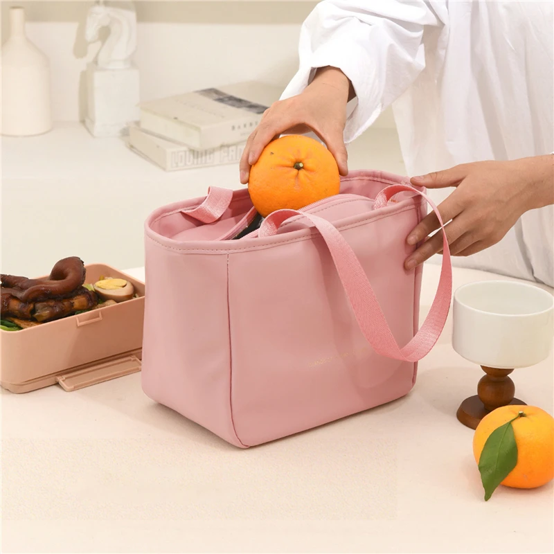 

Insulated Bento Lunch Box Thermal Bag Large Capacity Food Zipper Storage Bags Container For Women Cooler Travel Picnic Handbags