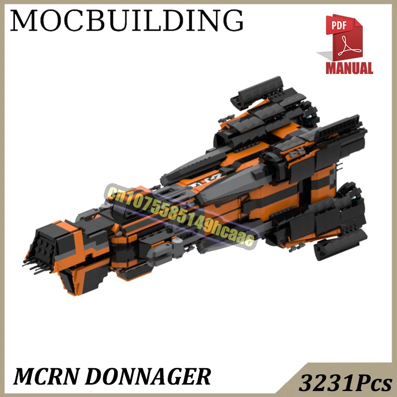 

MCRN Donnager-класс линкор дисплей модель MOC строительные блоки игрушки расширенный космический строительный подарок подарок на день рождения