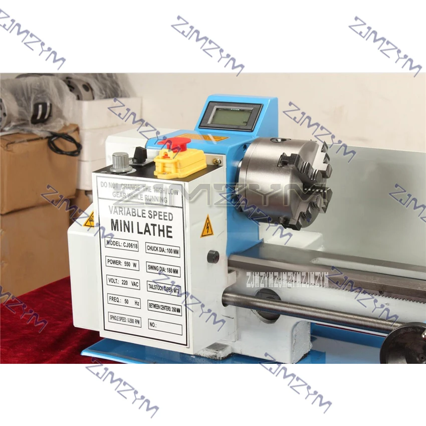 CQ0618A Horizontal Metal Milling Lathe Mini Lathe High-quality Bench Lathe Machine Household Variable Speed Metal Lathe 220V