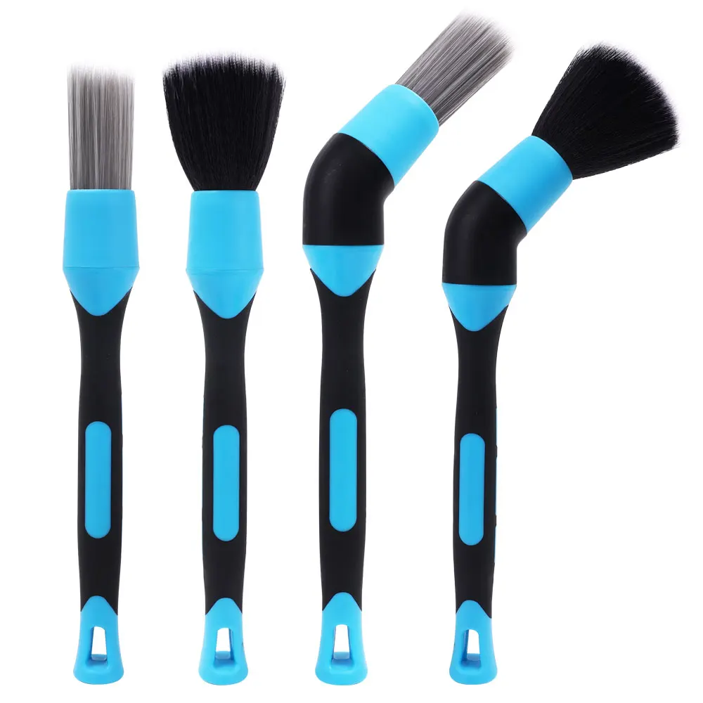 Car Brushes Car Detailing Brush Set Long Soft Bristle for Auto Cleaning Detailing Brushes Dashboard Air Outlet Wheel Brush