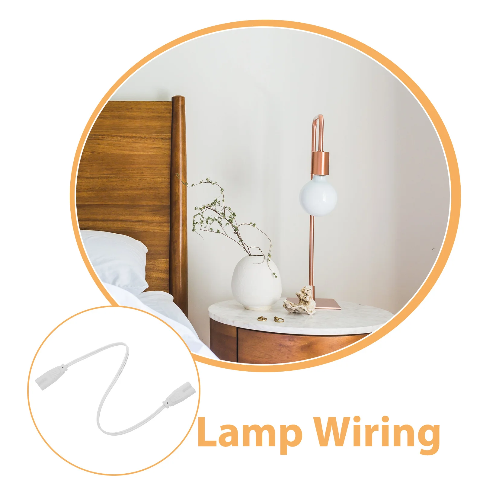 4 قطعة أنبوب ضوء LED توصيل الأسلاك تمديد الحبل مادة النحاس المستقرة سهلة التركيب للمنزل مكتب LED مصباح موصل