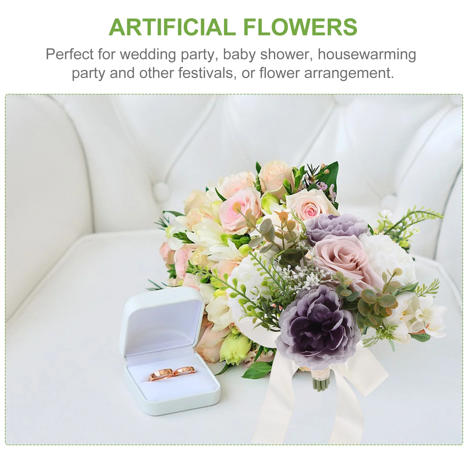 

Exquisite Vintage Design Rustic Wedding Bouquet Artificial Flower Arrangement Bridal Flowers Table Decor