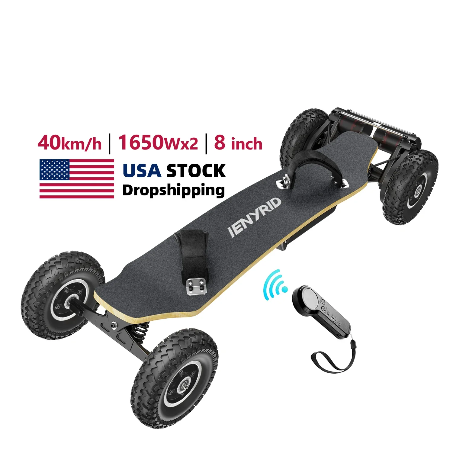 Drop Shipping Longboard Boost Skate Board 40 Km/h Top Snelheid Dual Motor Elke 1650W * 2 Max Load 180Kg Usa Magazijn