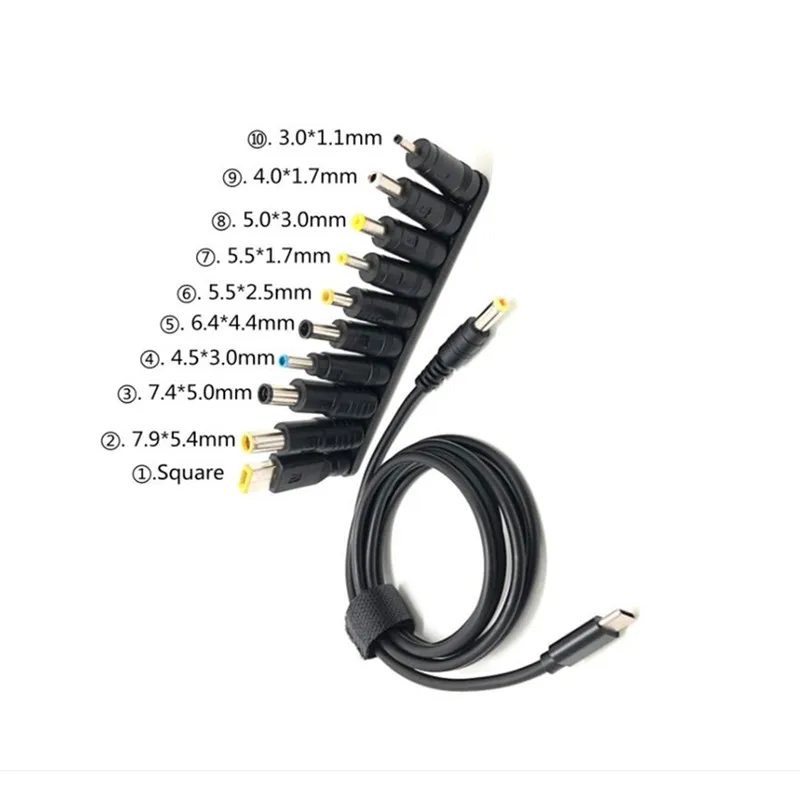 

1.5m 100W USB Type C Cable Adapter for Asus Hp Lenovo Laptop USB-C to Universal Connector Jack Plug Converter Laptop Power Cable