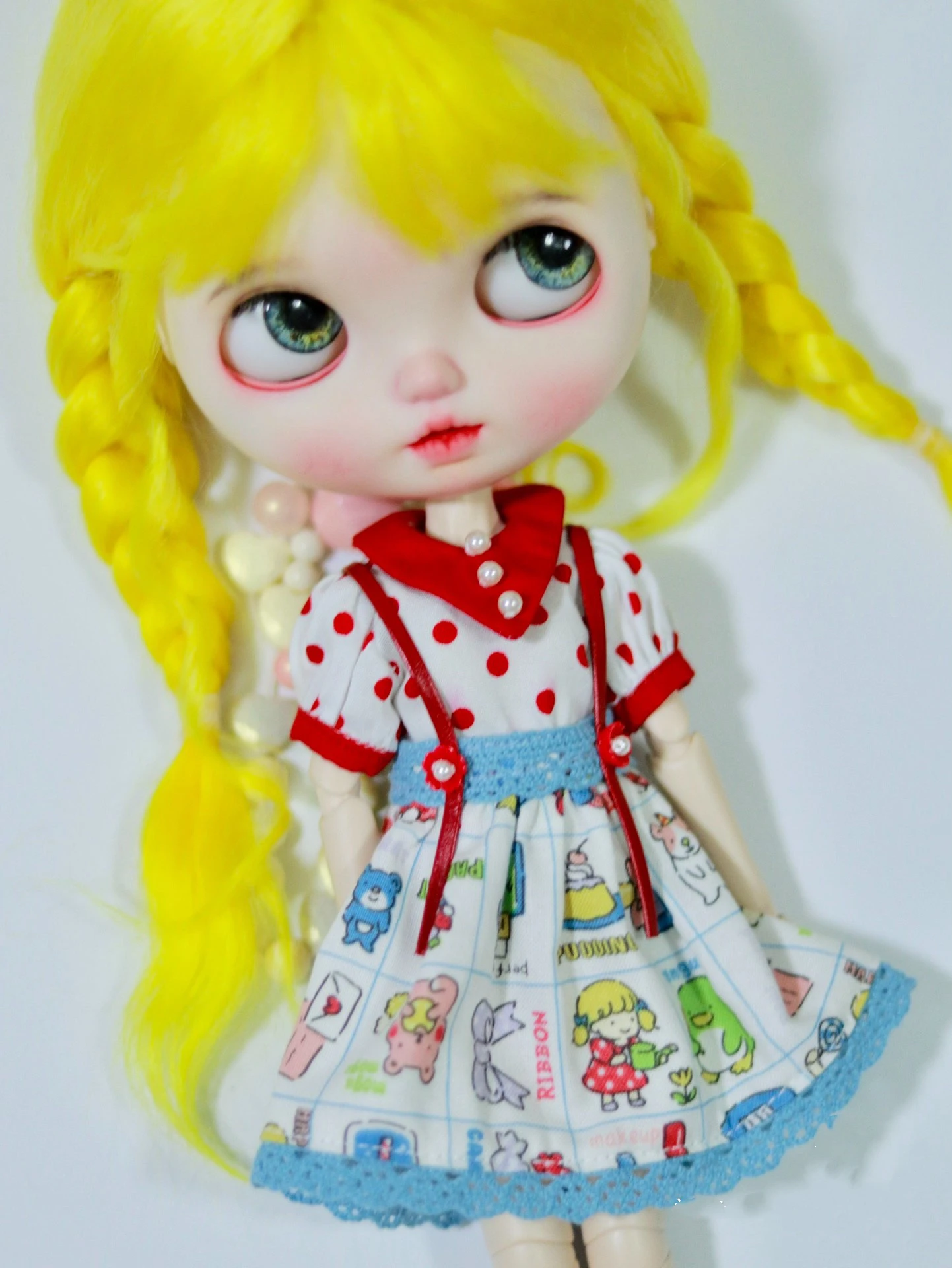 Dula Doll Clothes Dress Dopamine color skirt Blythe Qbaby ob24 ob22 Azone Licca ICY JerryB 1/6 Bjd Doll