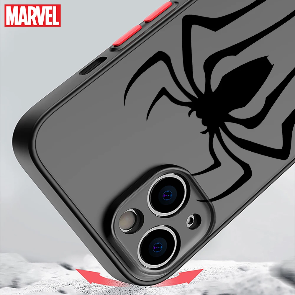 Marvel Spiderman Ironman Phone Case for iPhone 16 15 Pro Max 14 Plus 11 12 13 Pro Max SE 8 7 14 Pro X XS XR 15Pro 12 Mini funda