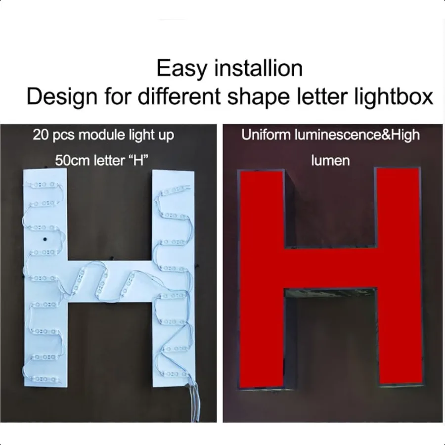 Modulo LED 100PCS Luce rossa per insegne 12V DC 5630 SMD 3 LED Luce per finestra Impermeabile per lettera Pubblicità Segno Decor Alimentazione rossa