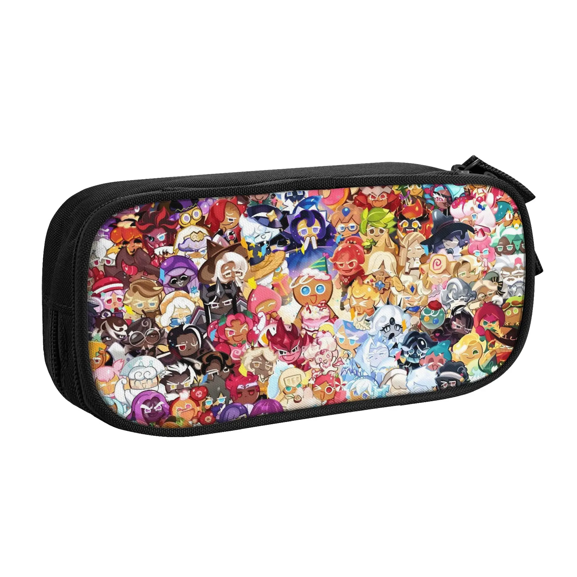 Cartoon Cookie Run Kingdom Game  School Pencil Case Boy Girl Large Storage Anime  Pencil Pouch Students Stationery
