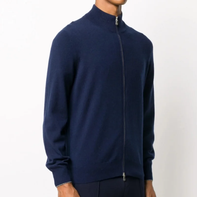 

Популярный мужской кашемировый свитер с теплой полувысокой воротником-молнией для комфортного ежедневного использования.