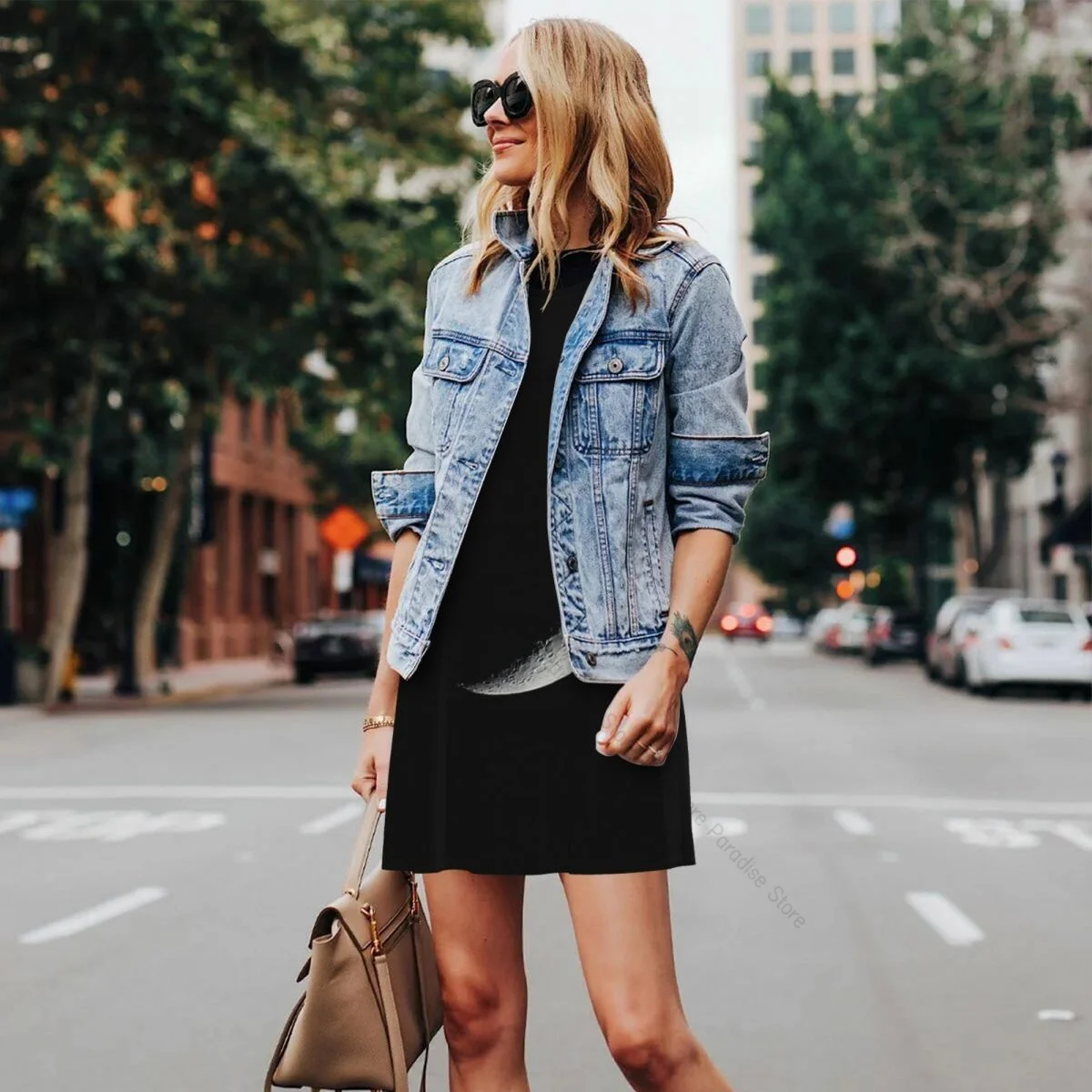 Robes d'été pour femmes, t-shirt de plage, sans manches, grande lune dans le ciel nocturne, robe débardeur ample décontractée, 2025