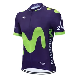 2025 Movistar nuevo equipo profesional Ciclismo Jersey Ropa verano transpirable Bicicleta Ropa Bicicleta Ropa Mallot Ciclismo Hombre