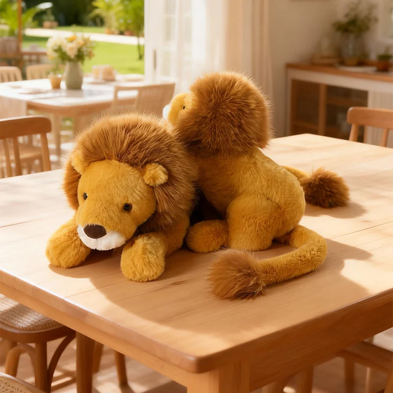 

Милый плюшевый лев-подушка, мягкая игрушка-обнимашка, пушистый лев, подарок на день рождения для детей, девочек и мальчиков