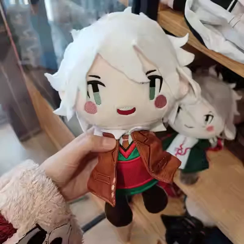 Original Anime Danganronpa Nagito Komaeda Dress-up Puppet Toys for Teens Adults Gift Collectible Cotton Doll with Cute Costume