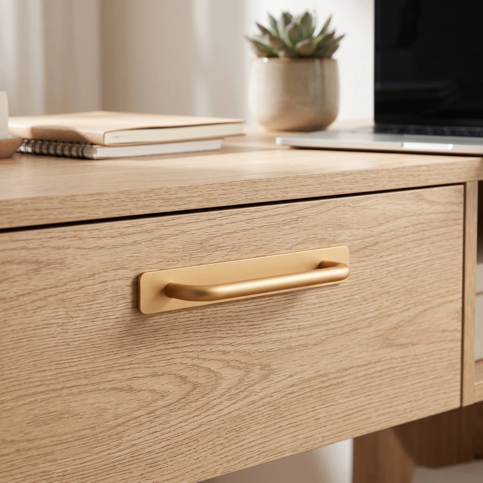 Adhesive Cabinet Pull Rectangular Adhesive Cabinet Handle Drillnon-Perforating Drawer Pull No Tools Stick on Handle Heavy Duty