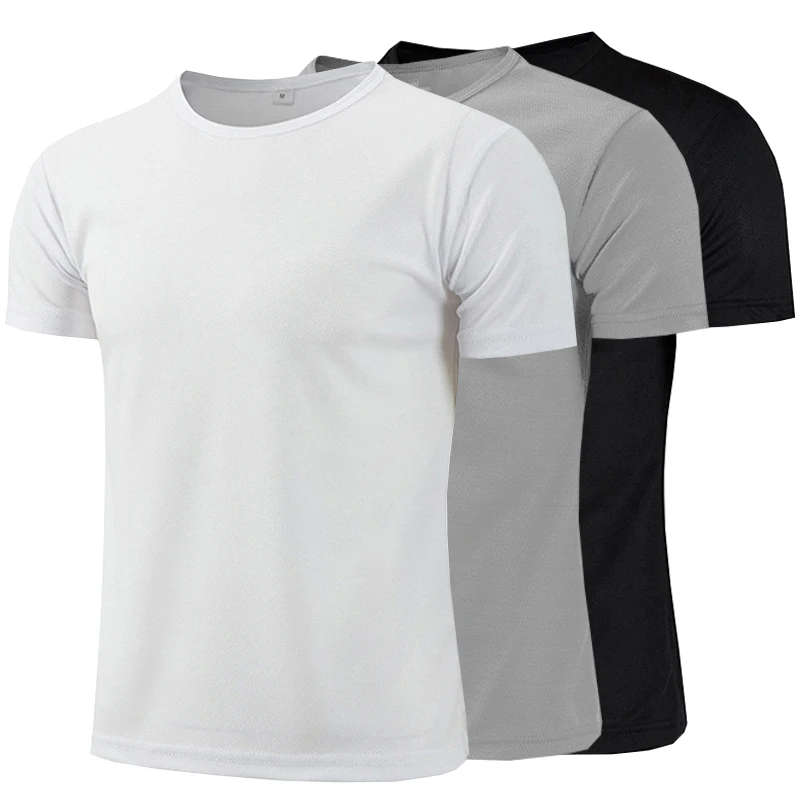 1 Uds. Camisetas para hombre, camiseta para correr, camisetas de fútbol para niños, Jersey para hombre, ropa deportiva para correr para hombre, ropa superior de compresión de secado rápido para Fitness