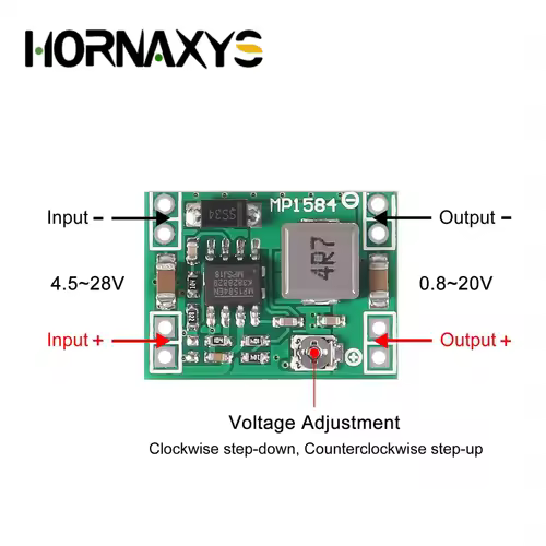5/10pcs MP1584EN Adjustable 3A DC-DC Converter Step Down Voltage Regulator Module Replace LM2596s MP1584 DC DC Buck Board - Image 4